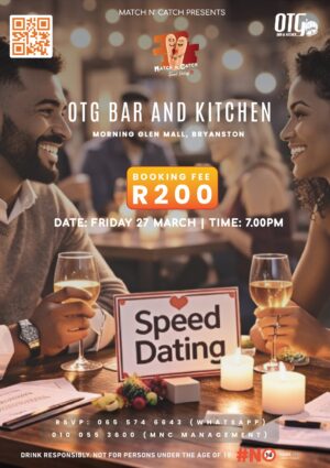 Speed Dating: Friday 27 March 2026 - Off The Grid Bar & Kitchen